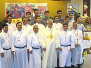 The Borthers with Msgr. Afable