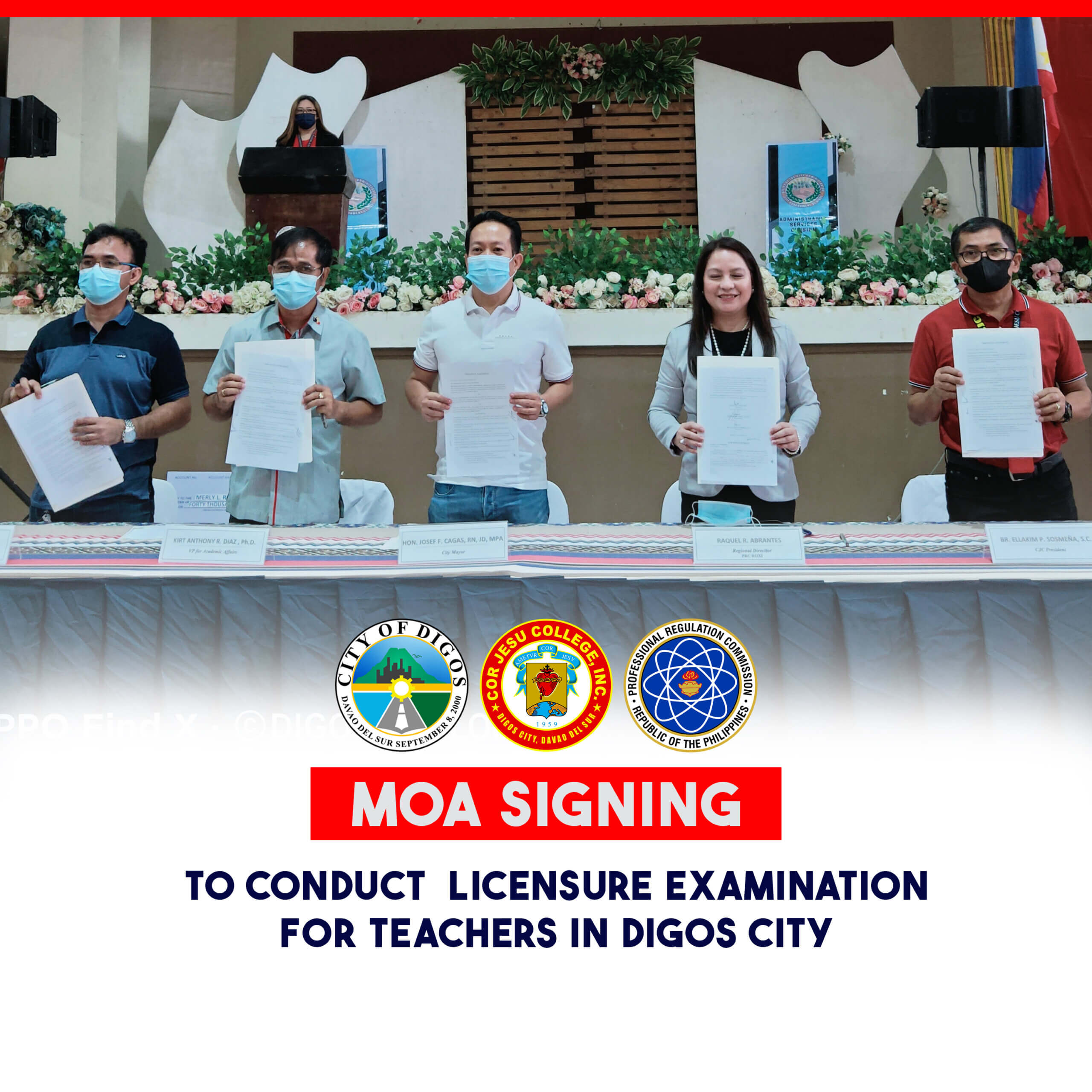 MOA Signing to Conduct Licensure Examination for Teachers in Digos City